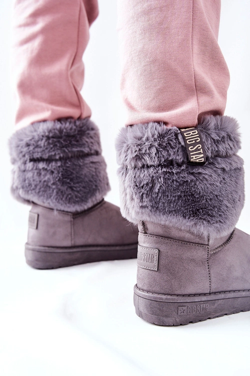 Damskie Śniegowce Big Star II274128 Szare