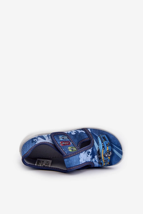 Kapcie Dziecięce Na Rzep Befado 911X022 Niebieskie