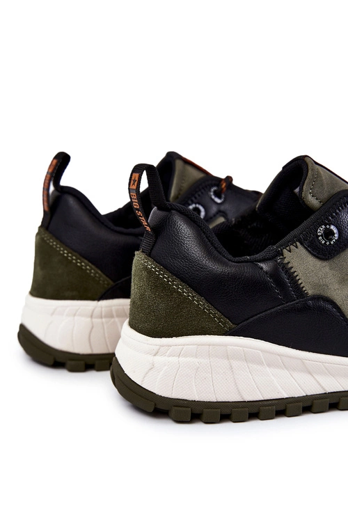 Męskie Klasyczne Buty Sportowe Memory Foam Big Star KK174272 Zielone