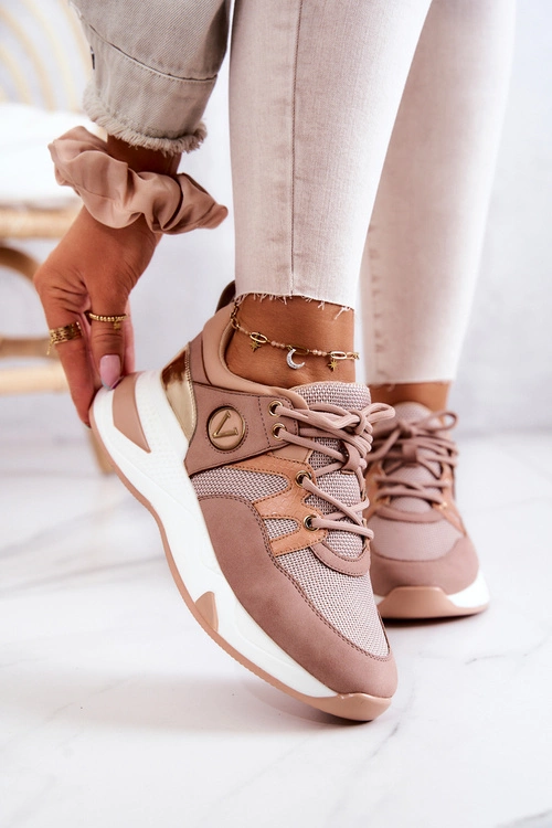 Sportowe Buty Sneakersy Brudny Róż Imperio