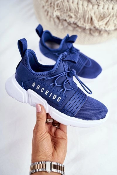 Sportowe Buty Dziecięce Młodzieżowe Granatowe ABCKIDS B012310074