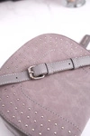 Torebka Damska Listonoszka MONNARI BAG4250-019 Szara Zamsz