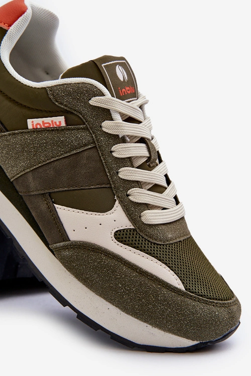 Męskie Sneakersy INBLU IU000005 Ciemnozielone