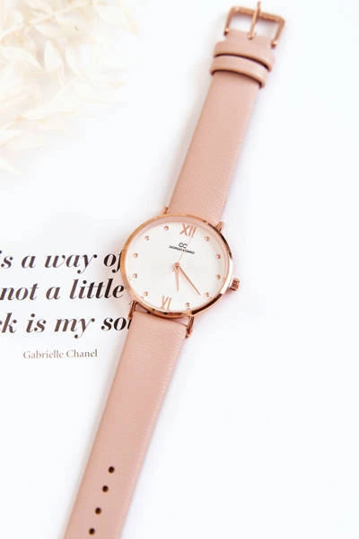 Damski Modny Zegarek Na Pasku Giorgio&Dario Beżowy