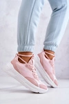 Modne Sneakersy Buty Sportowe Big Star JJ274595 Różowe