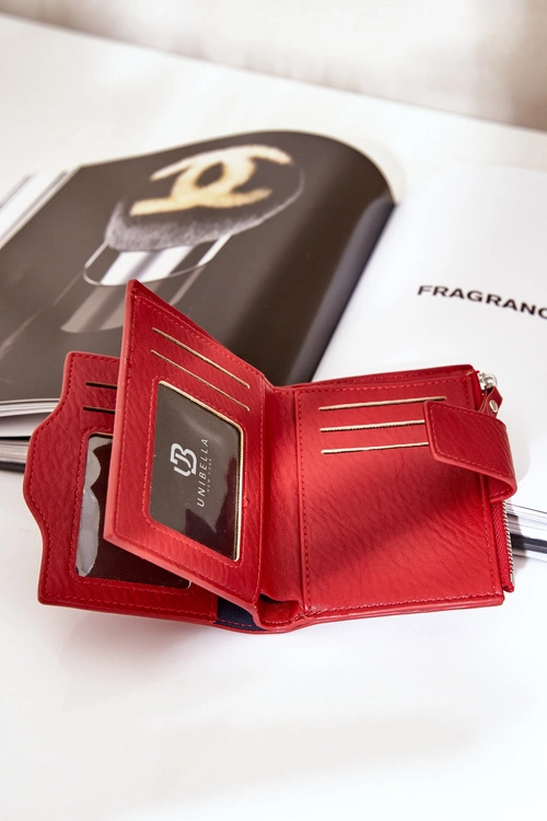 Portfel Damski Eko Skórzany Czerwony Jezorea