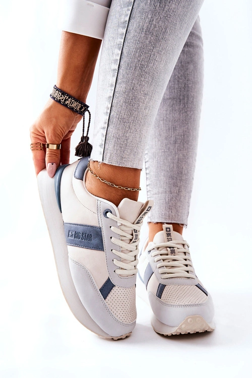 Sportowe Buty Memory Foam Big Star II274397 Szaro-Niebieskie