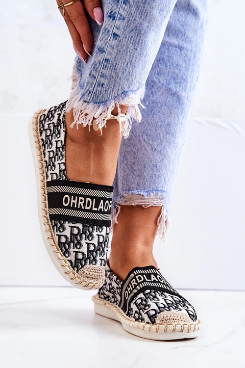 Klasyczne Espadryle Czarne Warm Time