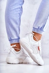 Damskie Sneakersy Buty Sportowe Z Siateczką Białe Sallis