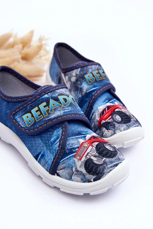 Chłopięce Papcie Befado 974X507 Niebieskie