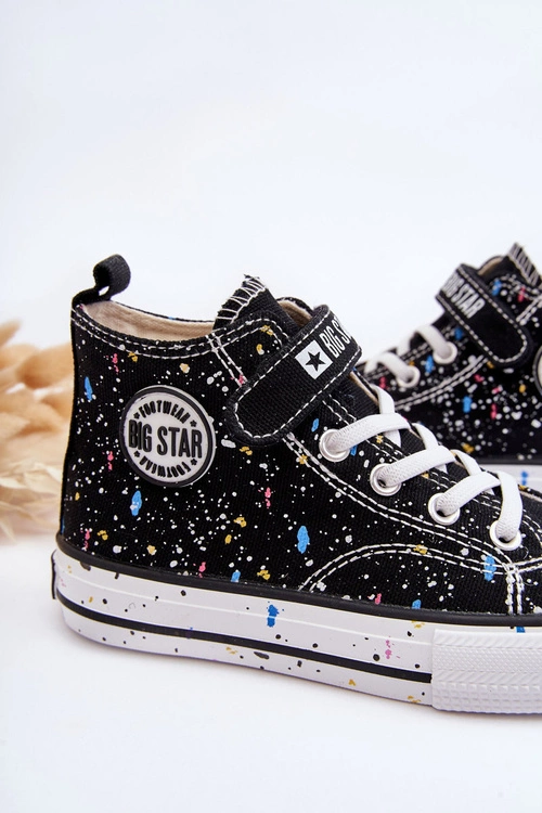 Dziecięce Wzorzyste Trampki Big Star LL374050 Czarne