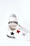 Dziecięce Skórzane Trampki BIG STAR II374032 Białe