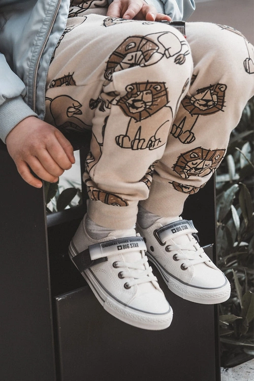 Dziecięce Niskie Trampki BIG STAR JJ374070 Białe