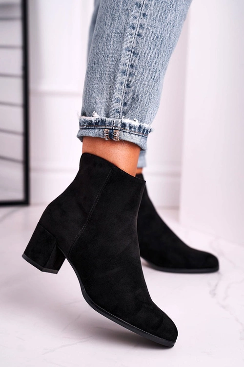 Botki Damskie Sergio Leone Czarne BT528