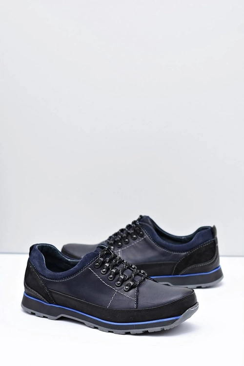 Półbuty Męskie Granatowe Outdoor Ivar