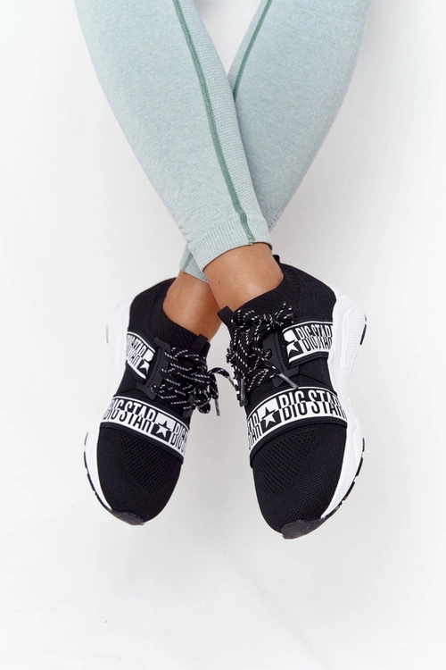 Damskie Sportowe Buty Memory Foam Big Star HH274359 Czarne