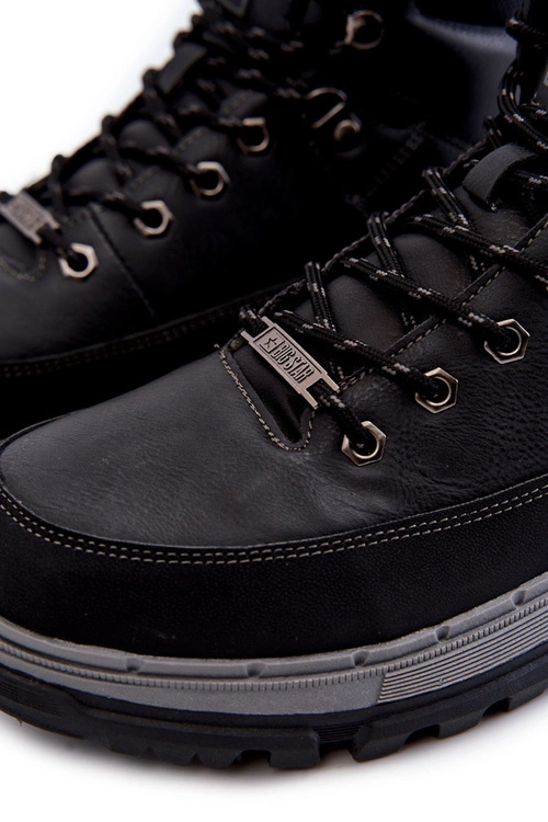 Męskie Botki Trapery Memory Foam Big Star KK174120 Czarne