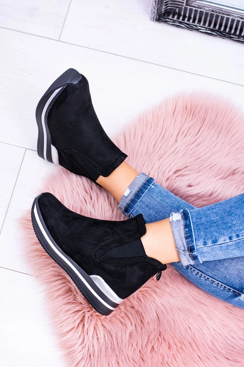 Czarne sportowe botki Popstar