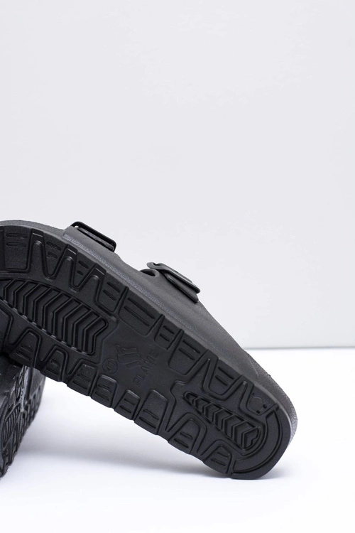 Męskie Czarne Ogrodowe Lekkie Klapki