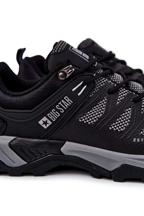 Męskie Buty Sportowe Trapery Memory Foam Big Star KK174105 Czarne