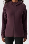 Polar Z Kapturem Regular Damski 4F 4FWMM00TFLEF291-50S Fioletowy