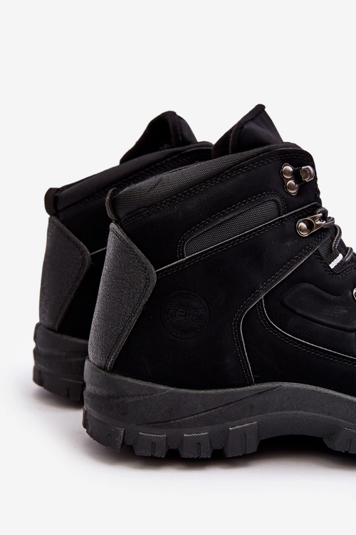 Męskie Buty Trekkingowe Ocieplane Czarne Dysasha