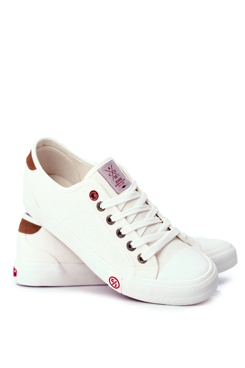 Trampki Męskie Cross Jeans Białe FF1R4055C