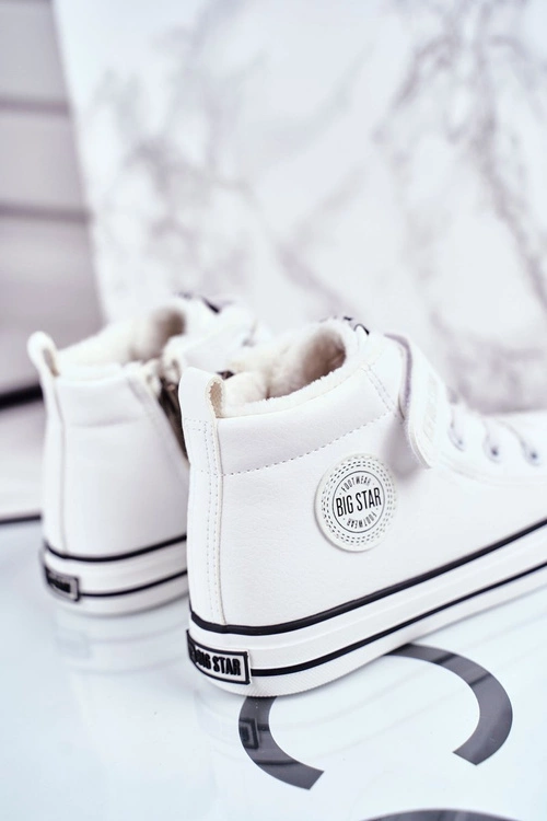 Dziecięce Ocieplane Trampki Big Star GG374033 Białe