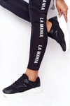Damskie Sneakersy Na Dużej Podeszwie Czarne Delusion