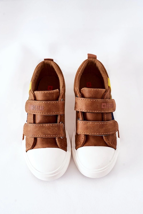 Dziecięce Trampki Na Rzepy Big Star II374017 Camel