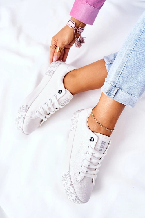 Damskie Trampki Na Platformie BIG STAR II274181 Białe