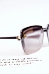 Damskie Okulary Przeciwsłoneczne Z Ozdobą SX0007 Czarno-Szare