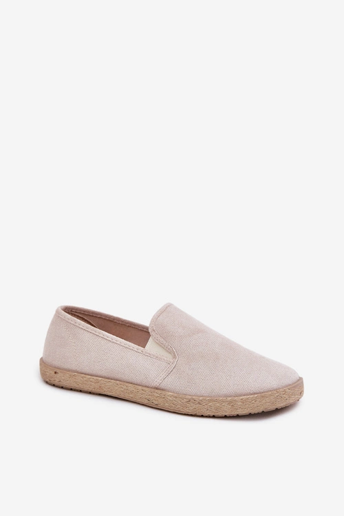 Espadryle Tenisówki Męskie Z Eko Zamszu Beżowe Lunaria