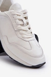 Sneakersy Męskie Skórzane BIG STAR NN174288 Białe