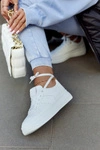 Sportowe Damskie Buty Białe New Haven