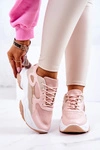 Sportowe Buty Sneakersy Różowe Retroque
