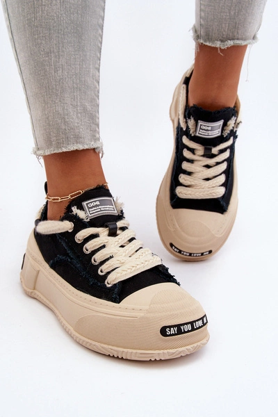 Damskie Sneakersy GOE NN2N4061 Czarne