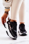 Sportowe Buty Sneakersy Czarne Retroque