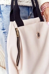 Torebka Shopper Na Ramię LAURA BIAGGI Beżowa