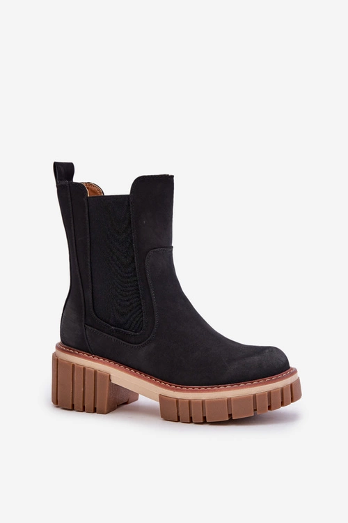 Botki Sztyblety Na Zamek Ocieplane Czarne Linneviae