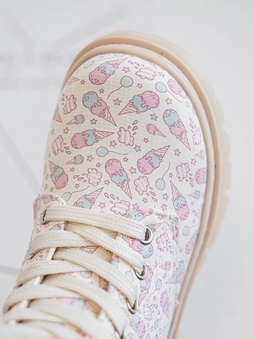 Ocieplane Botki Dziecięce Na Suwak Beżowe Dolida