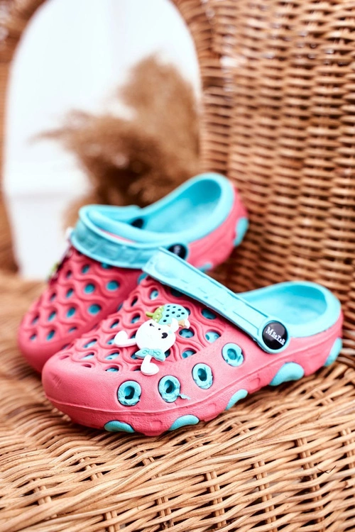 Klapki Dziecięce Piankowe Kroksy Czerwone Królik Zoë