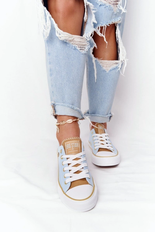 Klasyczne Damskie Trampki BIG STAR HH274457 Niebieskie