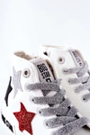 Dziecięce Wysokie Trampki Z Suwakiem BIG STAR II374029 Białe