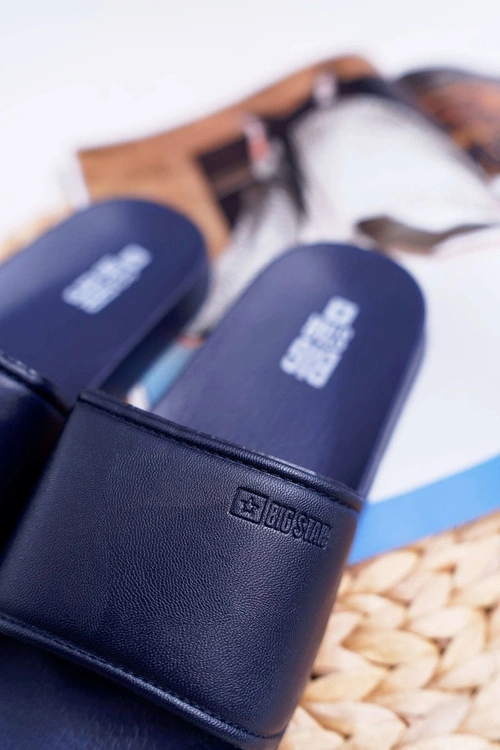 Klapki Damskie Big Star Granatowe AA274A167