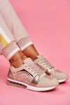 Sportowe Damskie Buty Sneakersy Beżowe Helly