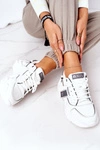 Damskie Sportowe Buty Sneakersy Big Star GG274213 Biało-Szare