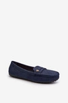 Klasyczne Mokasyny Damskie Granatowe Iramarie