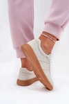 Zamszowe Niskie Sneakersy Damskie Szare Paliana