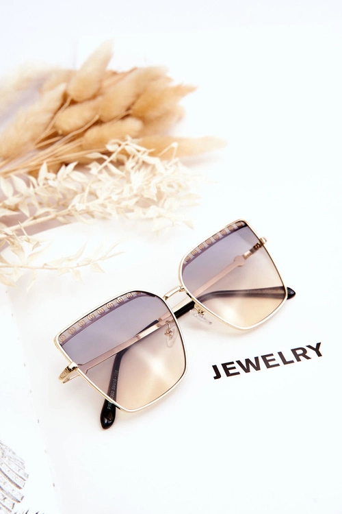 Duże Okulary Przeciwsłoneczne Prius V303 Gradient Niebiesko-Pomarańczowy